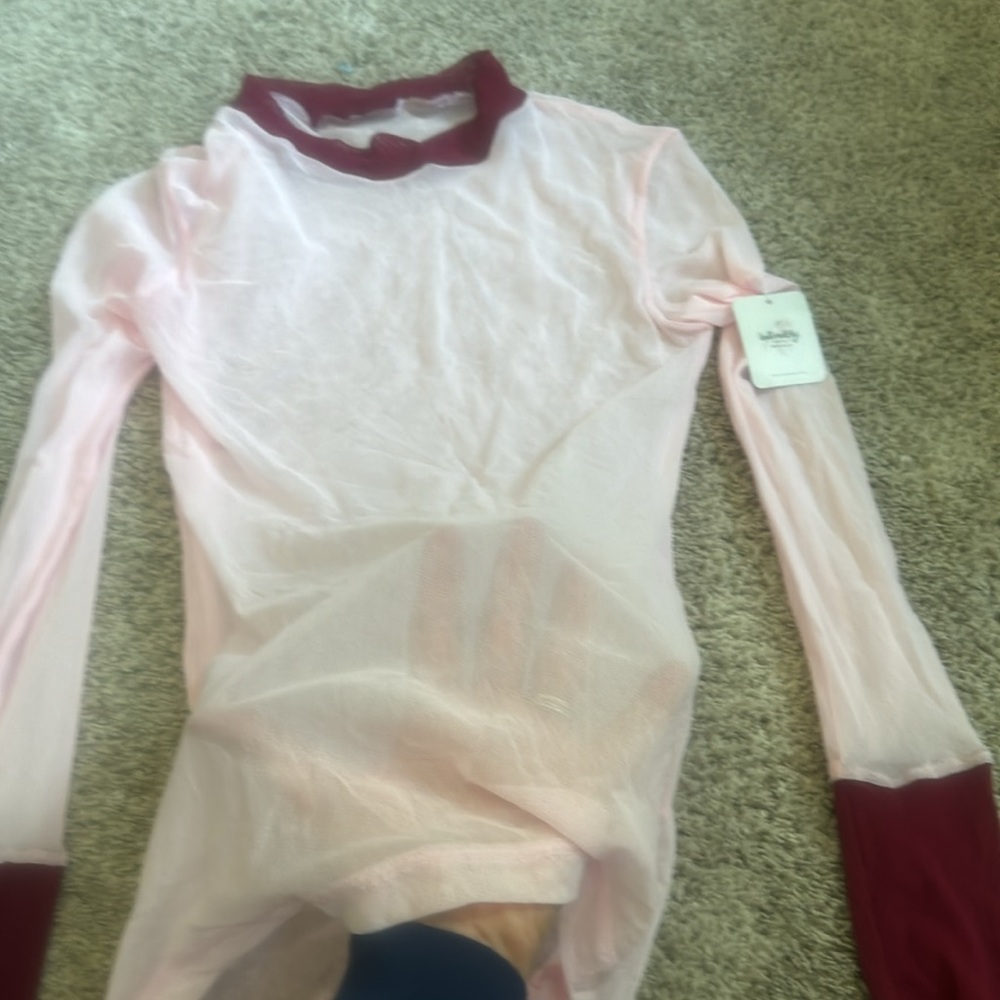 Free People Sheer long sleeve top NWT - Picture 4 of 4
